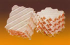 ceramic corrugated packing with pyramids